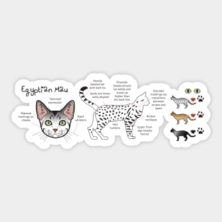 Egyptian Mau mug Sticker